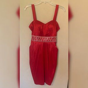 La Scala Short Red Formal Dress, L